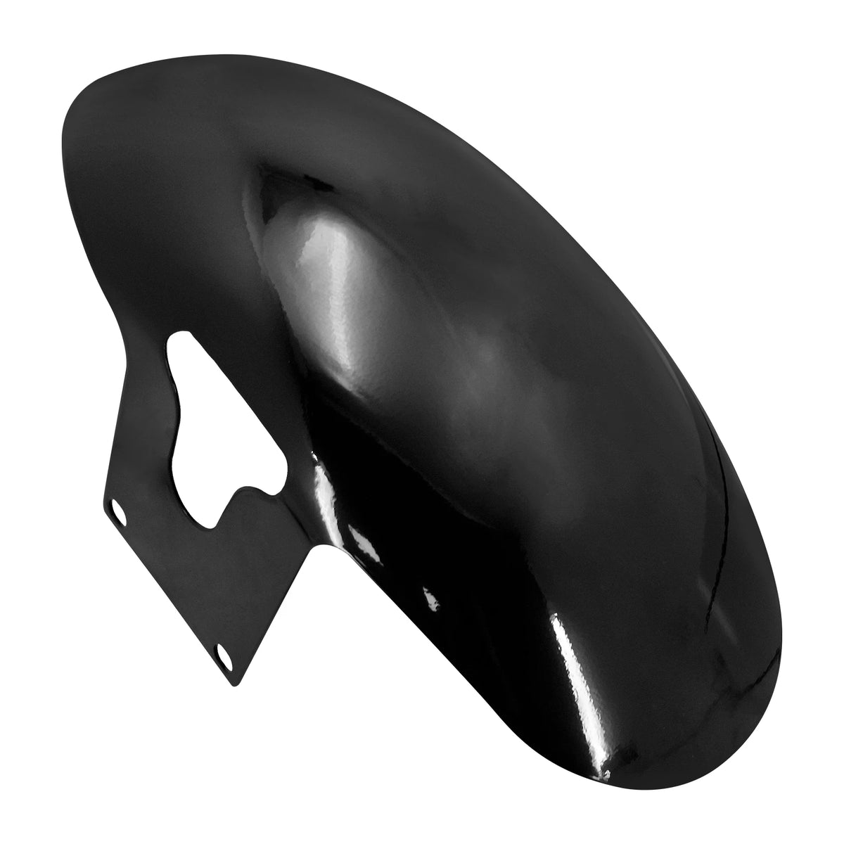 Garde-boue avant en fer noir brillant pour Harley Softail Fat Boy - vue 2