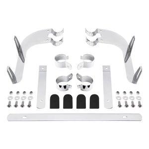 Support de pare-brise chromé pour fourche de moto de 39 mm - vue 4