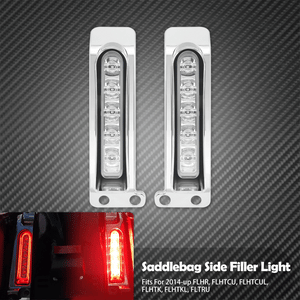 Feux LED latéraux de sacoches (fond de garde-boue) clignotant/stop - Harley Touring Electra Glide, Street Glide, Road King, FLHTK 2014 et + – photo 8/8