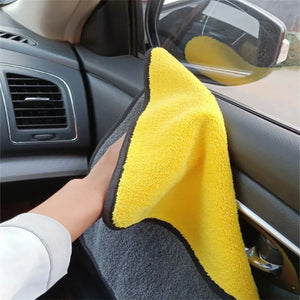 Serviettes de Nettoyage Microfibre Double Face (Lot de 1, 2 ou 6) - Auto/Moto – photo 5/12