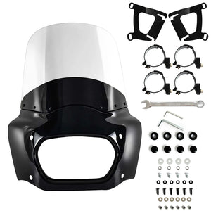 Carénage Road Warrior noir pour moto Harley Fat Bob - vue 12