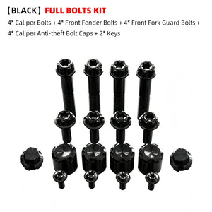 Boulons Titane Étrier/Garde-boue Avant Antivol pour Harley 121 CVO/ST, 117 Road/Street Glide – photo 18/26