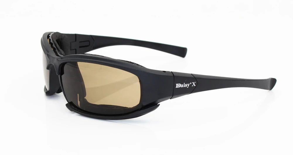 Lunettes de moto polarisées style militaire avec verres interchangeables - vue 2