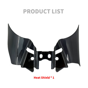 Déflecteur thermique de selle noir en ABS pour Harley-Davidson Dyna - vue 2