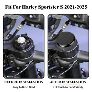 Cache d'écrou d'essieu en aluminium pour Harley-Davidson Sportster S - vue 4