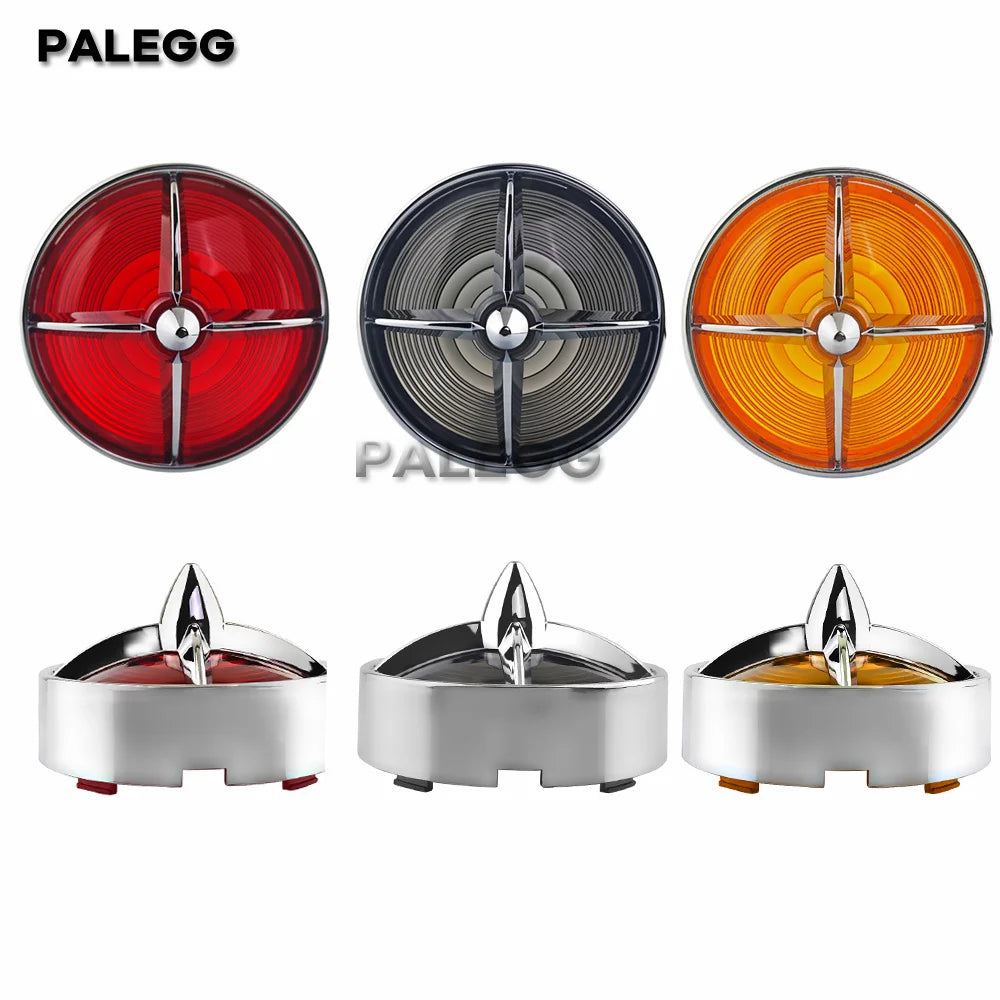 Cabochons de clignotant 3 1/4 pour Harley Touring - vue 2