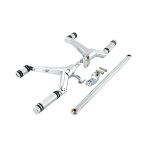 Kit complet commandes avancées, repose-pieds, leviers et biellettes pour Harley-Davidson Night Rod VRSC Special 2007-2017, V-Rod Muscle 2002-2017 – photo 11/12