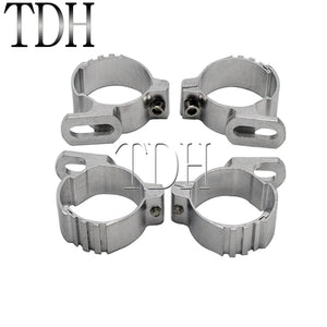 Collier de fourche chromé pour carénage de moto - vue 3