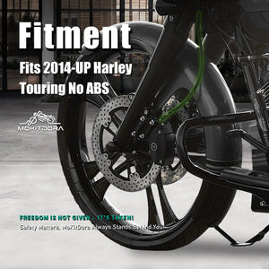 Durite de Frein Avant Rallongée pour Guidon Surélevé (12/14/16 pouces) - Harley-Davidson Touring sans ABS 2014-2023 – photo 2/12