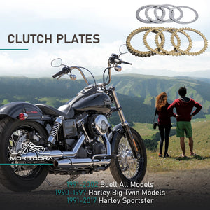 Kit Disques d'Embrayage Supplémentaires (17 pièces) - Harley-Davidson Big Twin 1990-1997, Sportster 1991-2017, Buell 1991-2002 – photo 2/7
