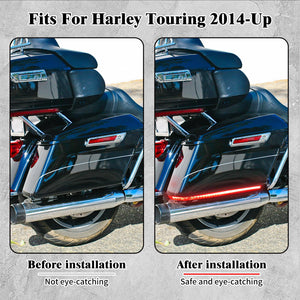 Feux LED de sacoches clignotant/veilleuse/stop - Harley Touring Road Glide, Electra Glide, Road King, FLHR 2006-2024 – photo 3/6