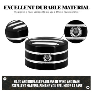 Lot de caches noir et chrome pour vis de culasse moteur Harley - vue 4
