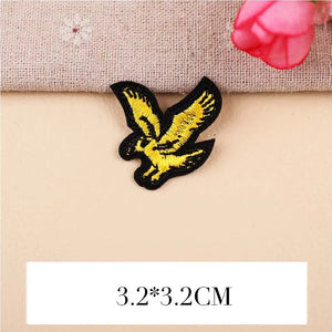 Grand écusson brodé aigle doré drapeau USA pour blouson moto - vue 12