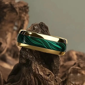 Bague en acier inoxydable tête de mort et rose - vue 27