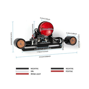 Support de plaque avec feu arrière pour Harley - vue 5