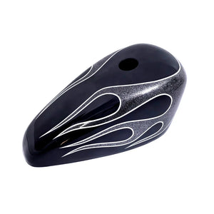 Coque de réservoir d'huile motif flammes pour moto Harley - vue 16