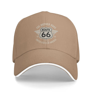 Casquette snapback imprimée Route 66, vue de face - vue 8