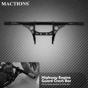 Barre de Protection Moteur Avant (Crash Bar) en Acier Peint Noir - Harley-Davidson Sportster XL 883/1200 2004-2022 – photo 7/7