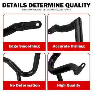 Barre de protection de sacoches noire pour Harley-Davidson Touring - vue 6