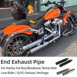 Embout d'Échappement (Silencieux) Chrome ou Noir - Harley-Davidson Softail 2018 et plus récent – photo 1/8