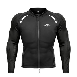 Blouson moto homme noir protections intégrées - vue 8