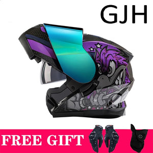 Casque moto modulable style adventure noir - vue 12