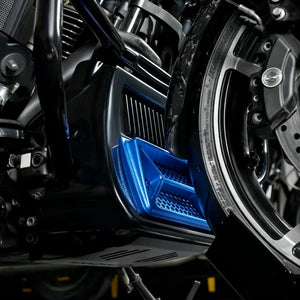 Grille de Protection Radiateur/Refroidisseur d'Huile CNC Aluminium Anodisée - Harley-Davidson Touring 117/121 CVO, 121ST, Road Glide, Street Glide 2023.5 et + – photo 5/14