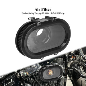Filtre à Air avec Anneaux Décoratifs Interchangeables - Harley-Davidson Sportster, Dyna, Touring, Softail, Trike – photo 20/26