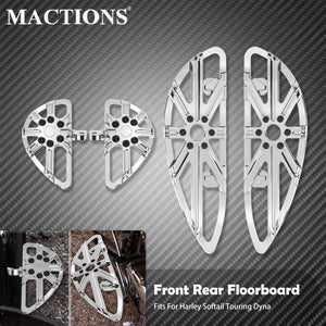 Kit marchepieds avant et repose-pieds arrière pour Harley-Davidson Touring, Electra Glide, Street Glide, Dyna et Softail FL – photo 10/11