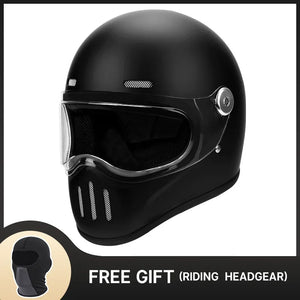 Casque moto intégral noir aérodynamique - vue de profil - vue 14