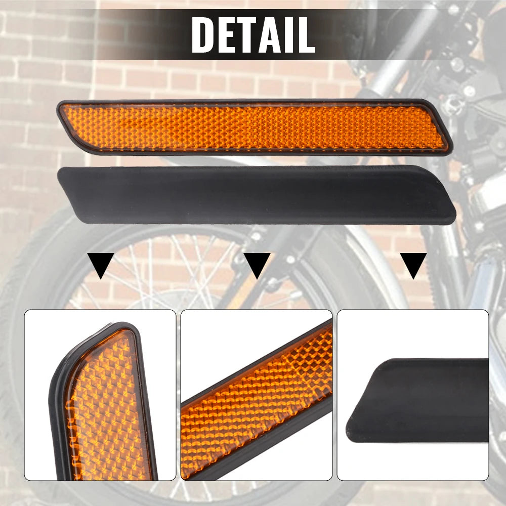 Réflecteurs de bas de fourche pour Harley-Davidson (Dyna, Softail, Sportster, Touring, V-Rod)