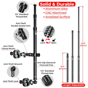 Kit de fixation moto pour caméra d'action - vue 2