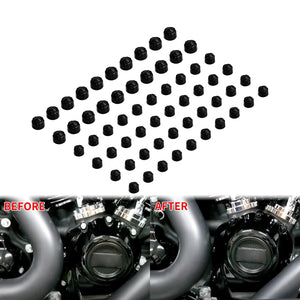 Lot de caches de boulons moteur chromés pour moto Harley-Davidson - vue 3