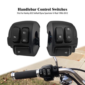 Paire de commodos de guidon pour moto Harley-Davidson - vue 8