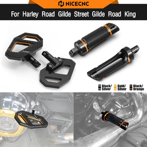 Marchepieds Passager CNC pour Harley Street Glide, Road Glide, Road King 2017-2024 – photo 1/13