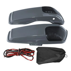 Couvercles de sacoches cavalières avec découpes haut-parleurs 5x7 pouces pour Harley Touring 2014-2024 - vue 7