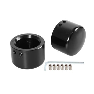 Caches d'écrou d'axe avant pour Harley Sportster Dyna Softail - vue 7