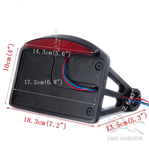 Support de plaque latéral à LED pour Harley custom - vue 5