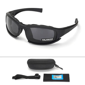 Lunettes Tactiques Polarisées 4 Verres Sport Plein Air - vue 5