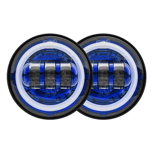 Feux additionnels LED 4,5 pouces pour Harley Road King - vue 8