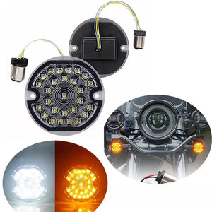 Inserts de clignotants LED pour Harley Road King Electra Glide - vue 7