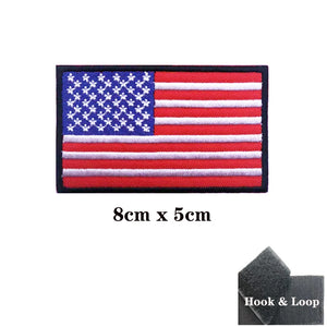 Écusson brodé rectangulaire drapeau américain USA - vue 4