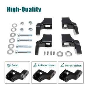 Supports de déport des marchepieds conducteur pour Harley-Davidson Softail Heritage Classic, Fat Boy, Deluxe, Cross Bones, Springer 2000-2017 – photo 4/7