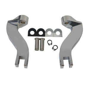 Kit de fixation repose-pieds passager arrière en aluminium pour Harley-Davidson Touring, Street Electra Glide, Road King – photo 9/9