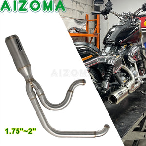Collecteur d'échappement pour Harley-Davidson Dyna FXDF FXDL FXDLS FXDB FXD FXDC FXDWG – photo 1/10