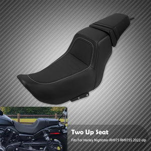 Selle Biplace (Two-Up) Conducteur/Passager - Harley-Davidson Nightster RH975 2022-2024 & Nightster Special RH975S 2023-2024 – photo 8/8