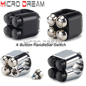 Commodo de guidon à boutons pour Harley - vue 3