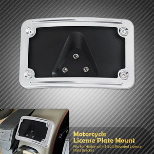 Support de plaque d'immatriculation incliné 3 trous pour Harley-Davidson Softail, FL, Dyna – photo 7/8