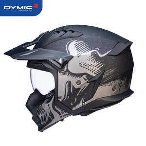 Casque moto modulable style Street Fighter - vue - vue 8