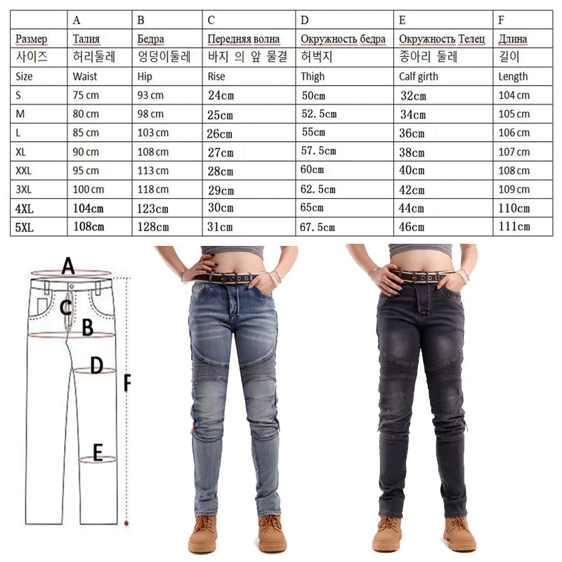 Jean moto femme bleu renforcé fibre aramide - vue 2